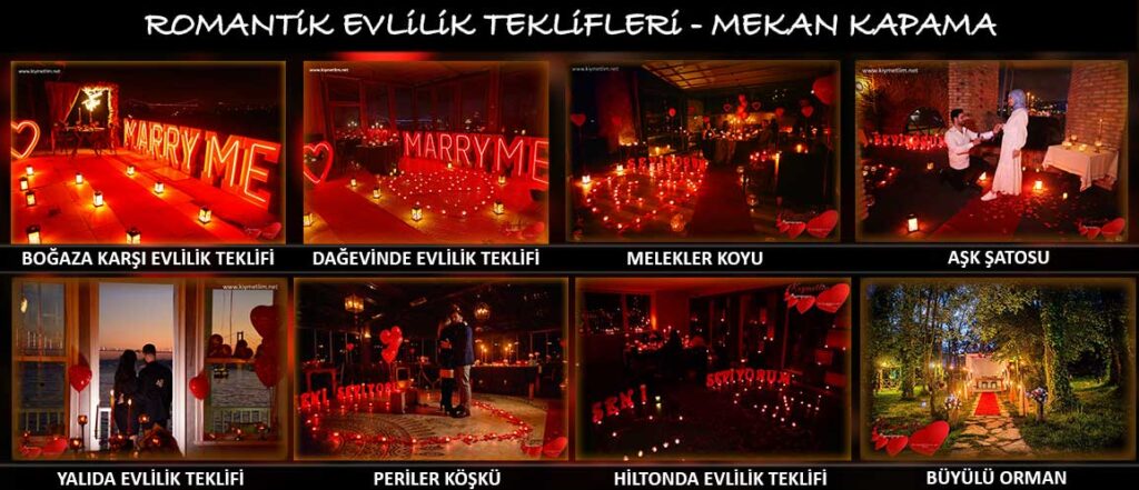 Romantik Evlilik Teklifi Organizasyonları - KIYMETLİM ORGANİZASYON